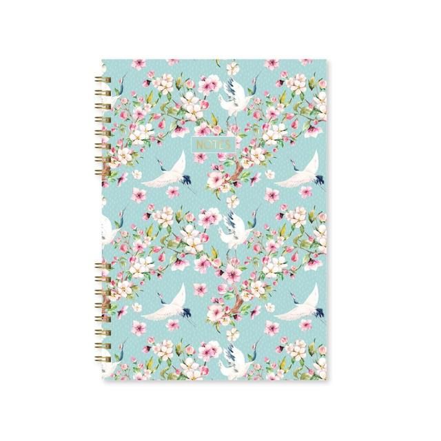 Design Group A4 Split Wiro Pink Blossom Notebook   12 per pack