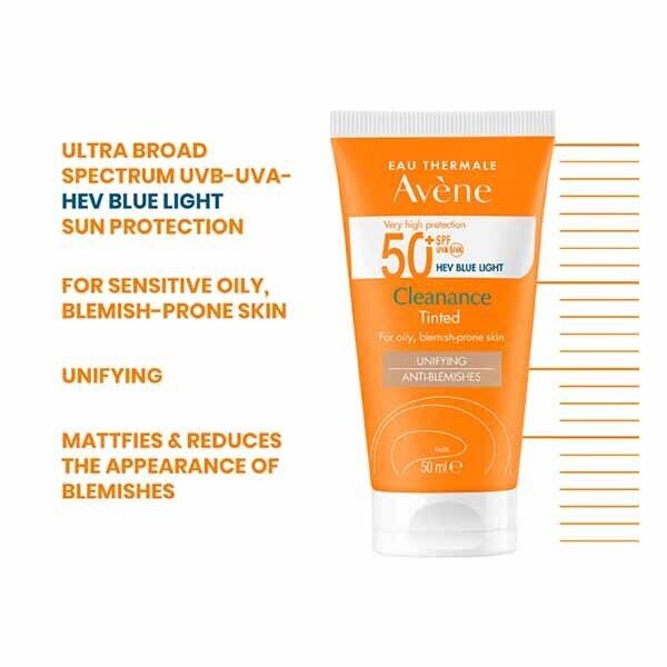 DNR Av&amp;egrave;ne High Protection Cleanance Tinted Spf50+ Sun Cream