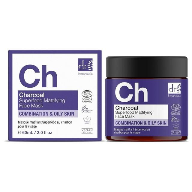 Dr Botanicals Apothecary Charcoal Superfood Mattifying Face Mask   60ml