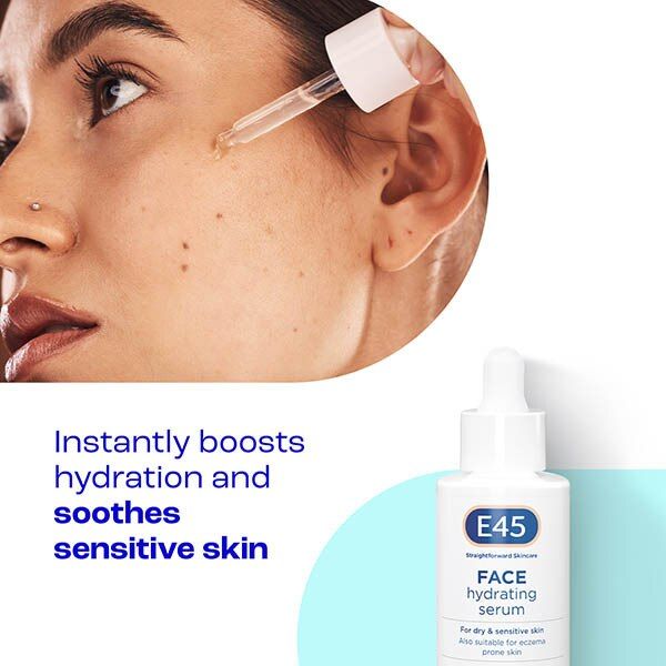 E45 Hydrating Facial Serum For Dry &amp;amp; Sensitive Skin 30Ml