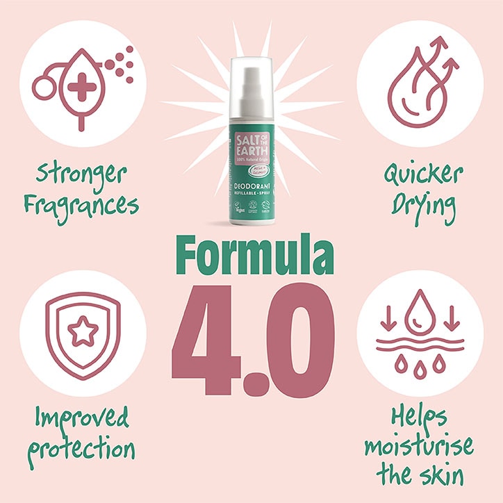 Salt of the Earth Vetiver & Citrus Deodorant Refillable Spray 100ml - 998823