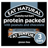 Eat Natural Crunchy Protein Bars with Peanuts &amp;amp; Chocolate 3 x 45g