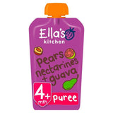 Ella's Kitchen Pears, Nectarines &amp;amp; Guavas Organic Puree Pouch, 4 mths+ 120g