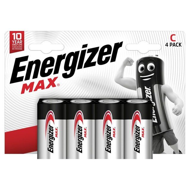 Energizer Max C Batteries Alkaline   4 per pack
