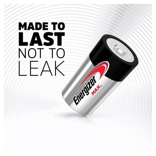 Energizer Max D Batteries Alkaline   4 per pack