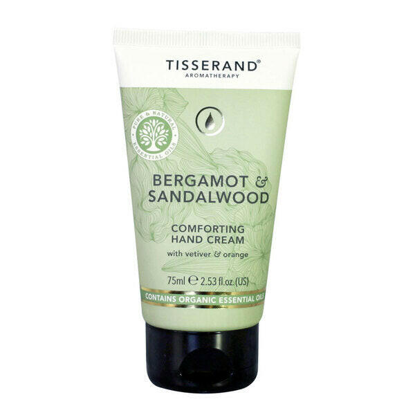 Tisserand Bergamot & Sandalwood Comforting Hand Cream 75ml GOODS Superdrug   