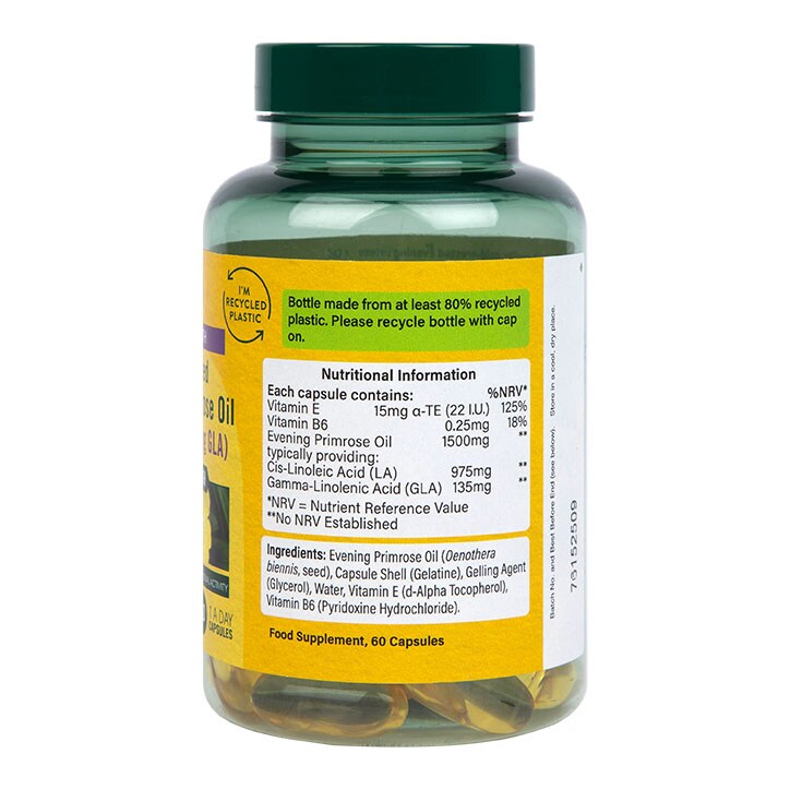 Holland & Barrett High Strength Cold Pressed Evening Primrose Oil 1500mg 120 Capsules - McGrocer