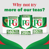 PG Tips Original Biodegradable Tea Bags   160 per pack - McGrocer