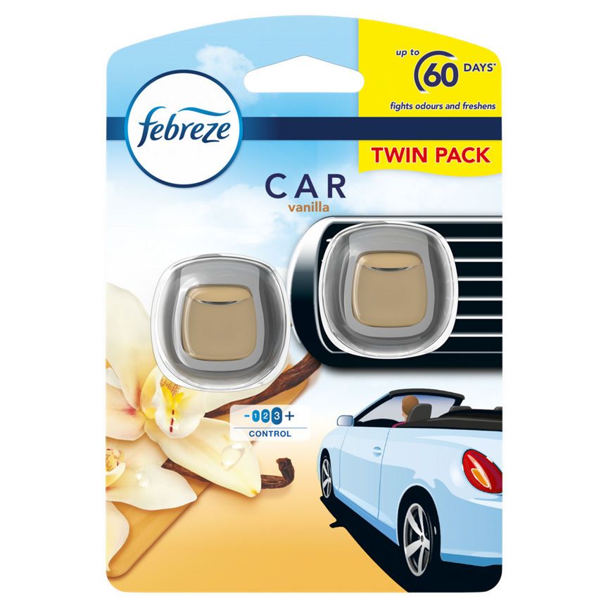 Febreze Air Freshener Car Clip Refill Vanilla 2 Unit&amp;nbsp;