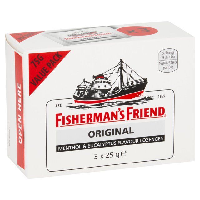 Fishermans Friend Original Extra Strong Lozenges   3 x 25g