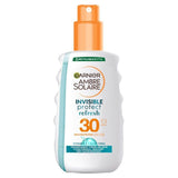 Garnier Ambre Solaire Invisible Protect SPF 30 Refresh Sun Cream Spray   200ml