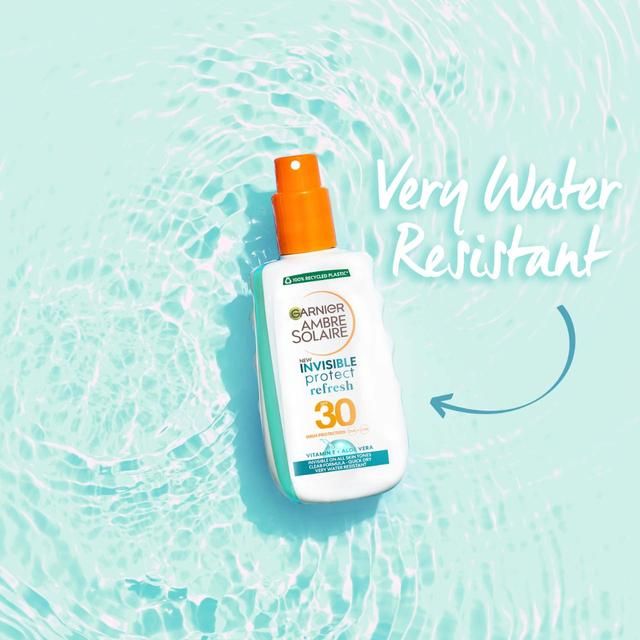 Garnier Ambre Solaire Invisible Protect SPF 30 Refresh Sun Cream Spray   200ml