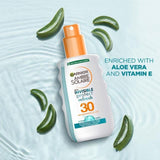 Garnier Ambre Solaire Invisible Protect SPF 30 Refresh Sun Cream Spray   200ml