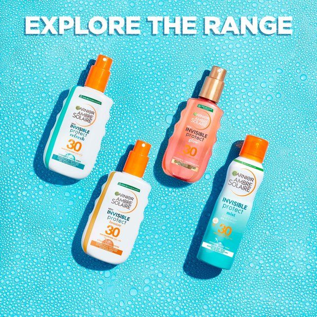Garnier Ambre Solaire Invisible Protect SPF 30 Refresh Sun Cream Spray   200ml