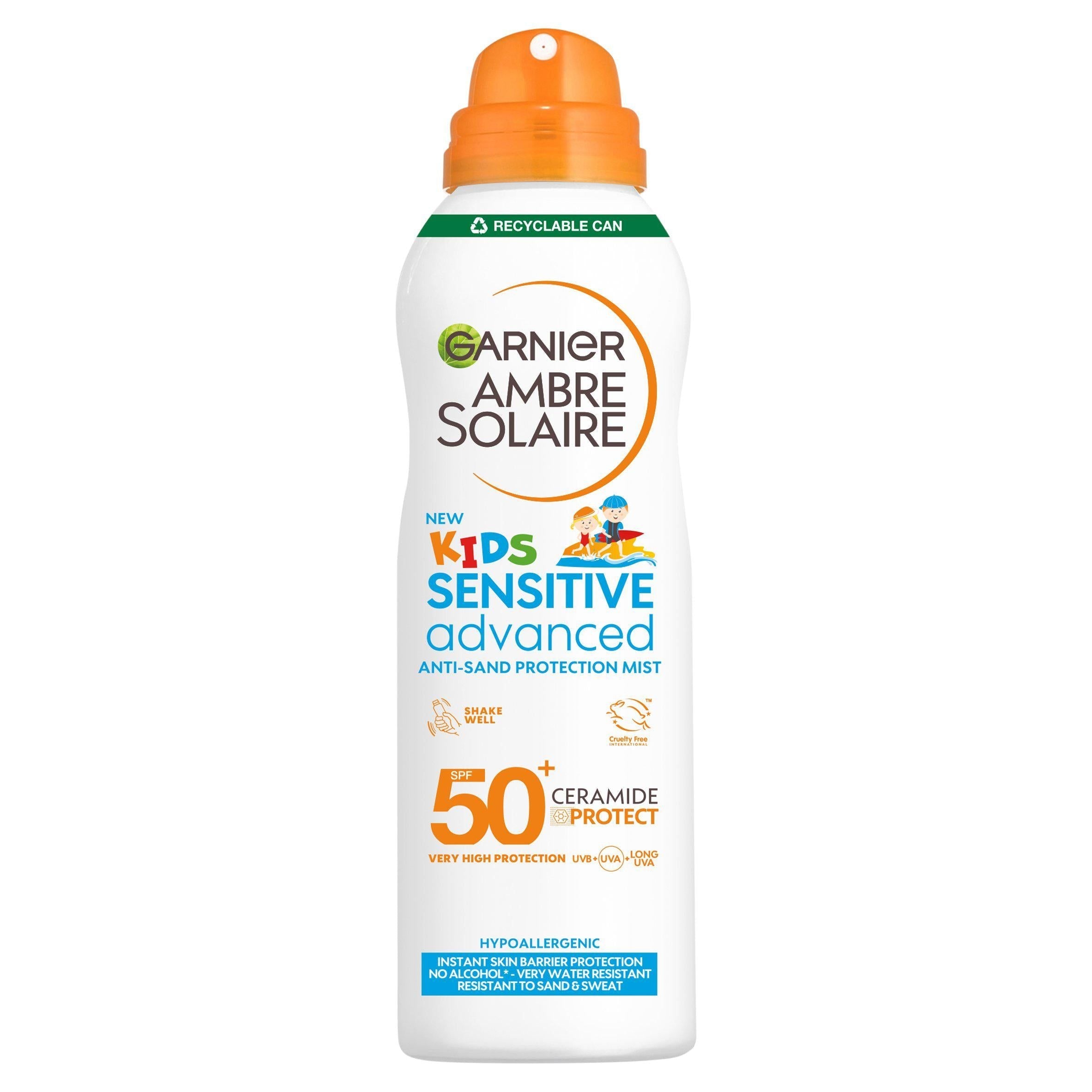 Garnier Ambre Solaire SPF 50+ Sensitive Advanced Kids Anti Sand Mist 150ml