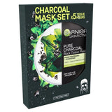 Garnier Charcoal &amp;amp; Algae Purifying &amp;amp; Hydrating Face Sheet Mask   5 per pack