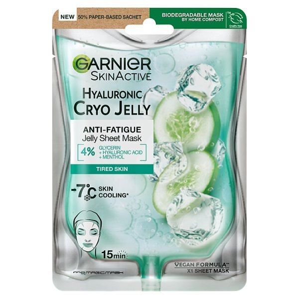 Garnier Hyaluronic Acid &amp;amp; Icy Cucumber Cryo Jelly Face Mask