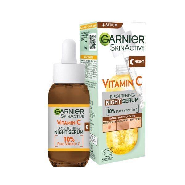 Garnier Night Serum, 10% Pure Vitamin C &amp;amp; Hyaluronic Acid