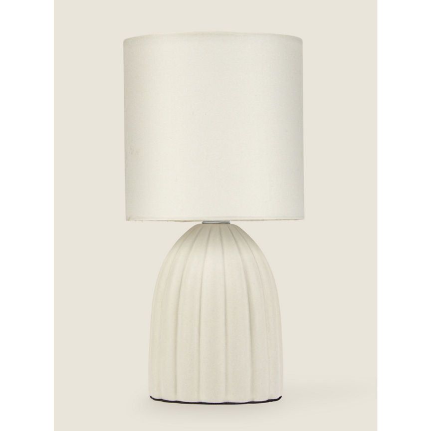 George Home Cream Mini Scallop Table Lamp