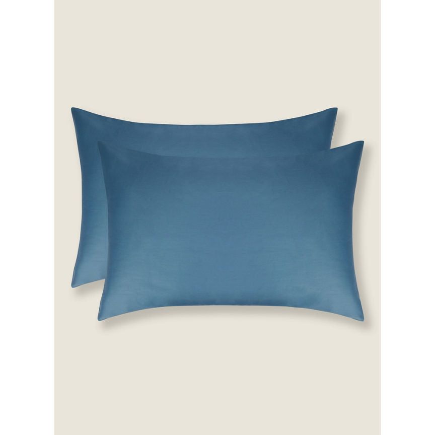 George Home Sateen 100% Cotton 210 Thread Pillowcase Pair