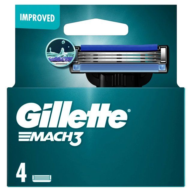 Gillette Mach 3 Razor Blades   4 per pack