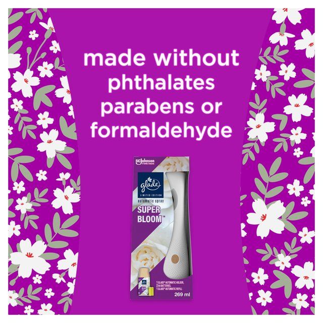 Glade Automatic Spray Holder &amp;amp; Refill Superbloom   269ml