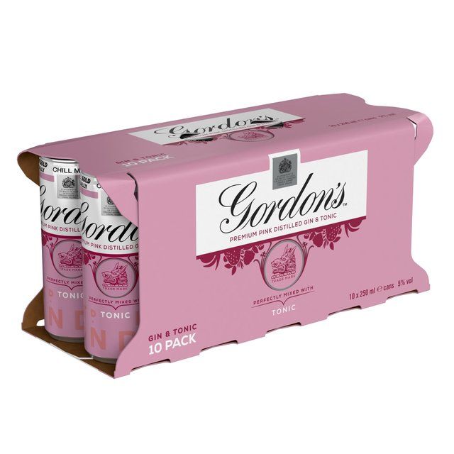 Gordon's Pink Gin &amp;amp; Tonic   10 x 250ml