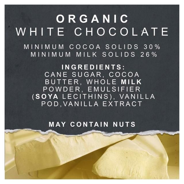 Green &amp;amp; Black's Organic White Chocolate Bar   90g