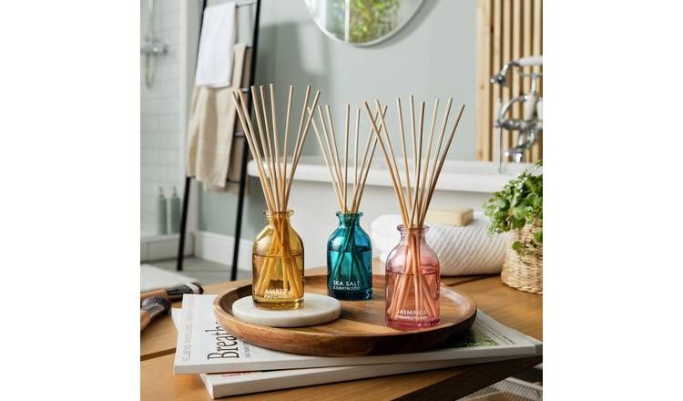 Habitat 40ml Diffuser Set - Amber, Jasmine &amp;amp; Sea Salt