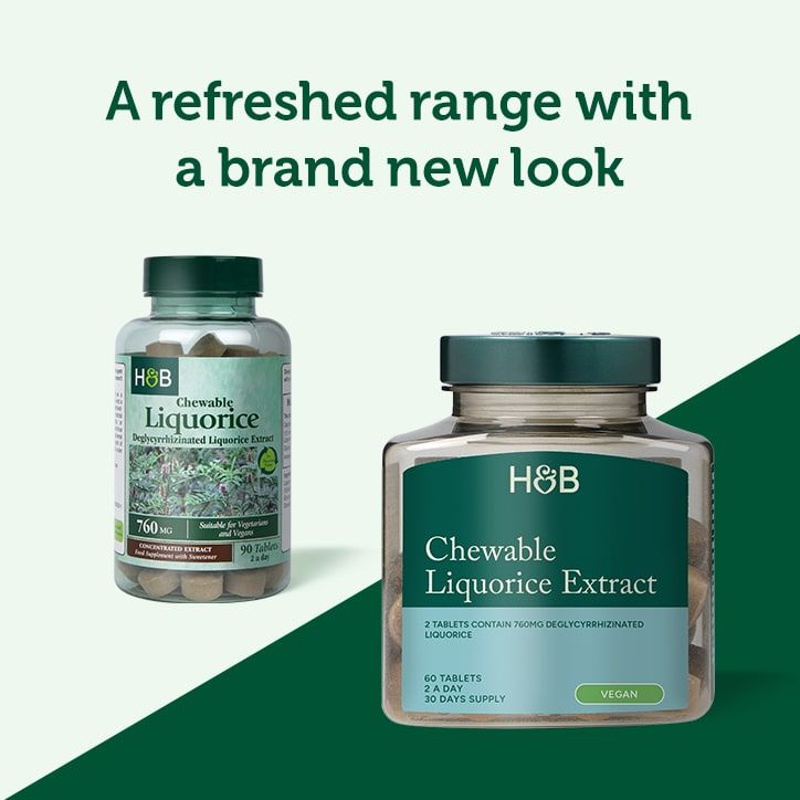 Holland &amp;amp; Barrett Chewable Liquorice 760mg 60 Tablets