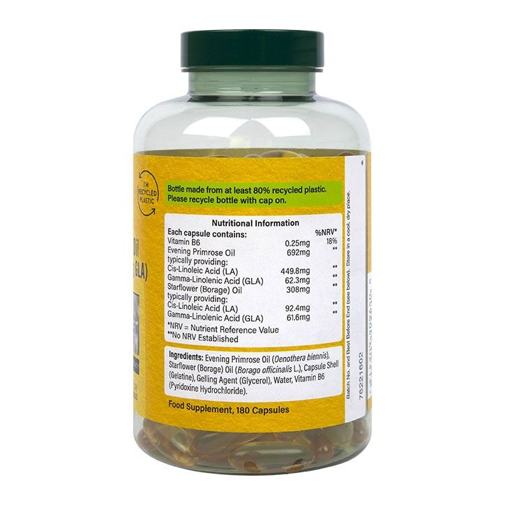Holland &amp;amp; Barrett Evening Primrose Oil + Starflower Oil 180 Capsules