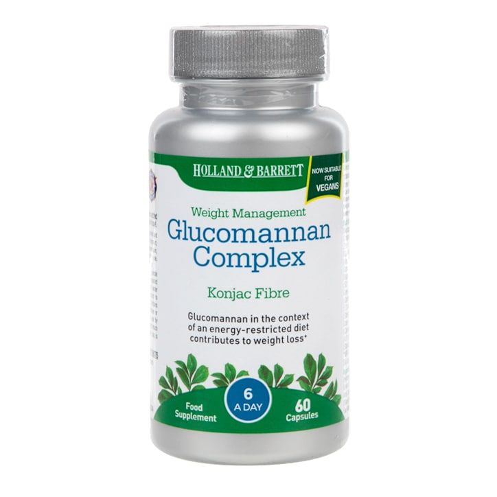 Holland &amp;amp; Barrett Glucomannan Complex 60 Capsules