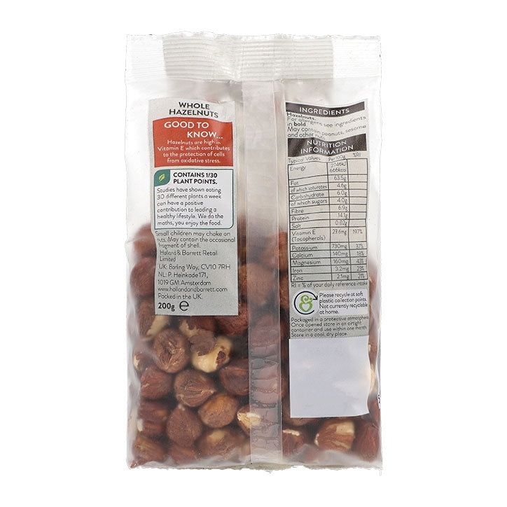 Holland &amp;amp; Barrett Hazelnuts 200g