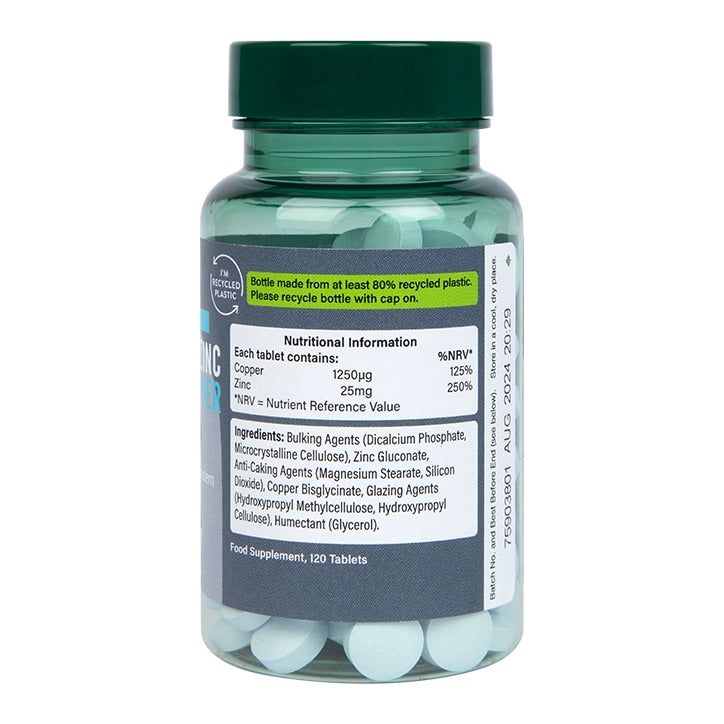 Holland &amp;amp; Barrett High Strength Chelated Zinc &amp;amp; Copper 120 Tablets