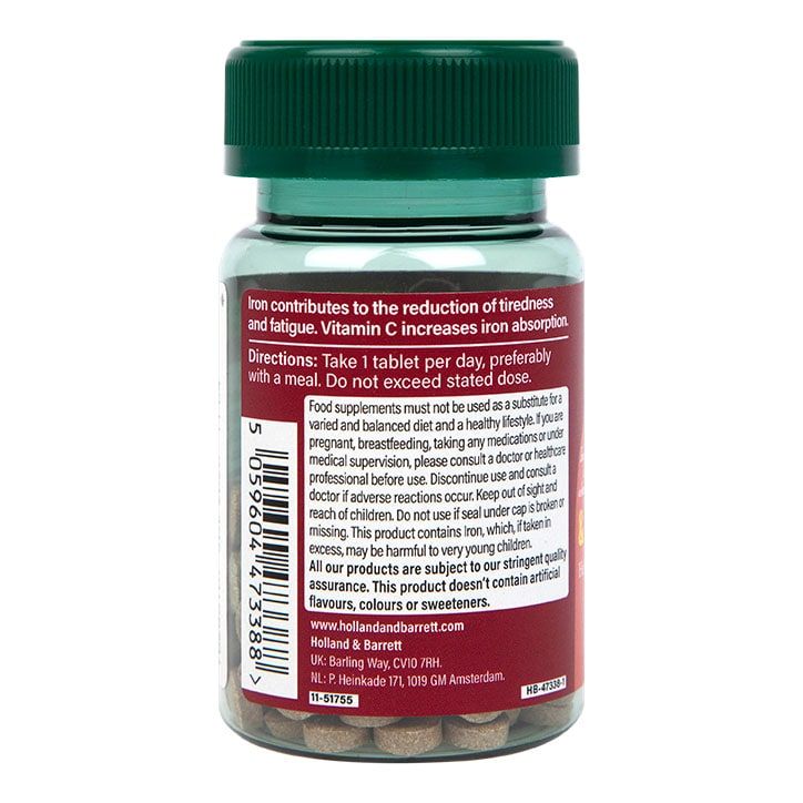 Holland &amp;amp; Barrett Iron &amp;amp; Vitamin C 14mg 90 Tablets