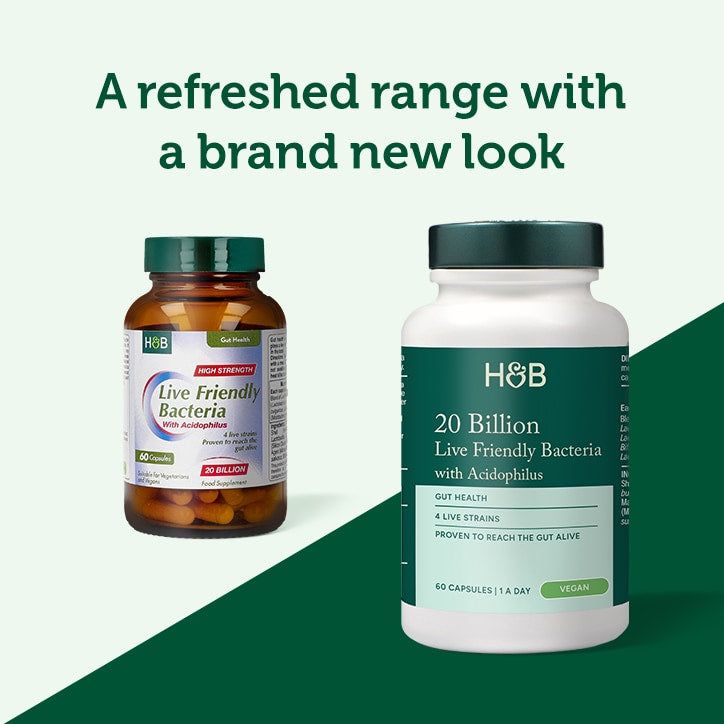 Holland &amp;amp; Barrett Live Friendly Bacteria 20 Billion 60 Capsules