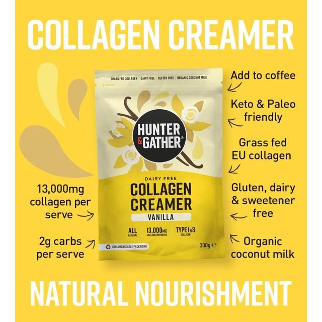 Hunter &amp;amp; Gather Vanilla Collagen Creamer   300g