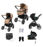 Ickle Bubba Cosmo all-in-one i-Size Travel System Gun Metal/Desert/Tan/ Pack Size 1