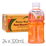 Mogu Mogu Pfirsichgetränk mit Nata de Coco (Karton mit 24 Stück)