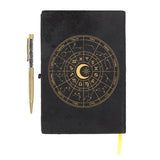 Something Different Wheel Obsidian Notebook & Pen Set
