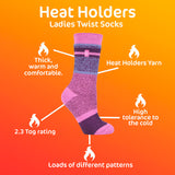 Damen-Thermo-Wintersocken, 2,3 Tog, Größen 4-8
