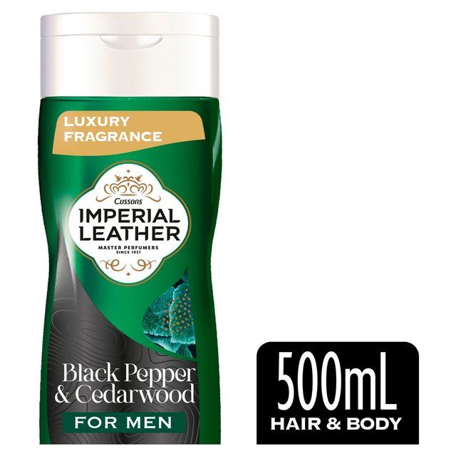 Imperial Leather Black Pepper &amp;amp; Cedarwood 2 in 1 Hair and Body Wash for Men   500ml