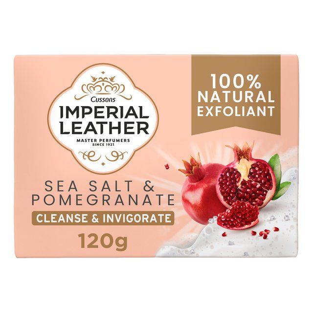 Imperial Leather Sea Salt and Pomegranate Exfoliating Bar Soap   120g