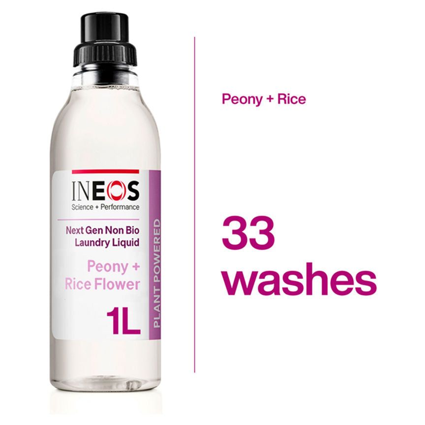 INEOS Next Gen Non Bio Laundry Liquid Peony + Rice Flower 1000ml