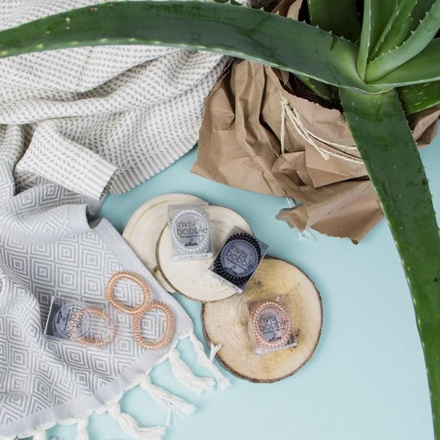 Invisibobble Bronze Slim Hair Ties   3 per pack