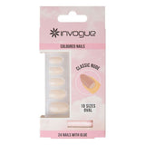 Invogue Classic Nude Oval Nails - Pack of 24