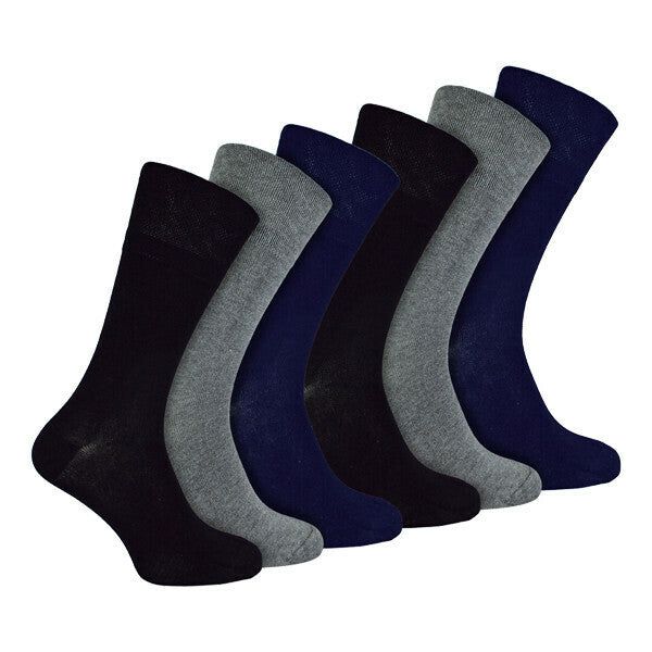 IOMI 6 Pairs Mens Seamless Diabetic Bamboo Socks 6-11 UK BNG / 6EA