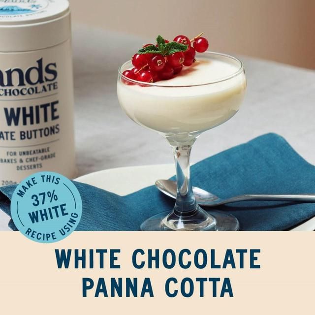 Islands Chocolate 37% White Chocolate Buttons   200g