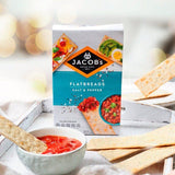 Jacob's Flatbreads Salt &amp;amp; Black Pepper Crackers   150 per pack