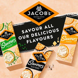 Jacob's Savours Bakes Salt &amp;amp; Cracked Black Pepper Crackers   200g